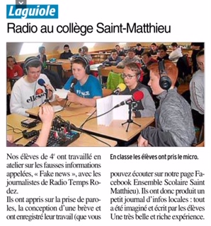 Laguiole – Collège Saint Matthieu