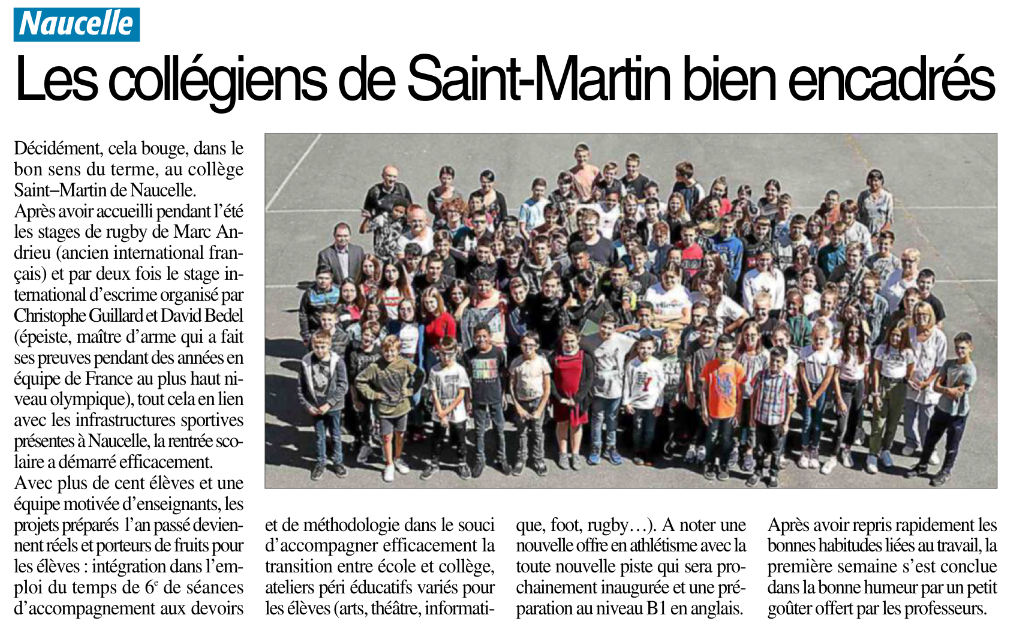 Naucelle – Collège Saint Martin