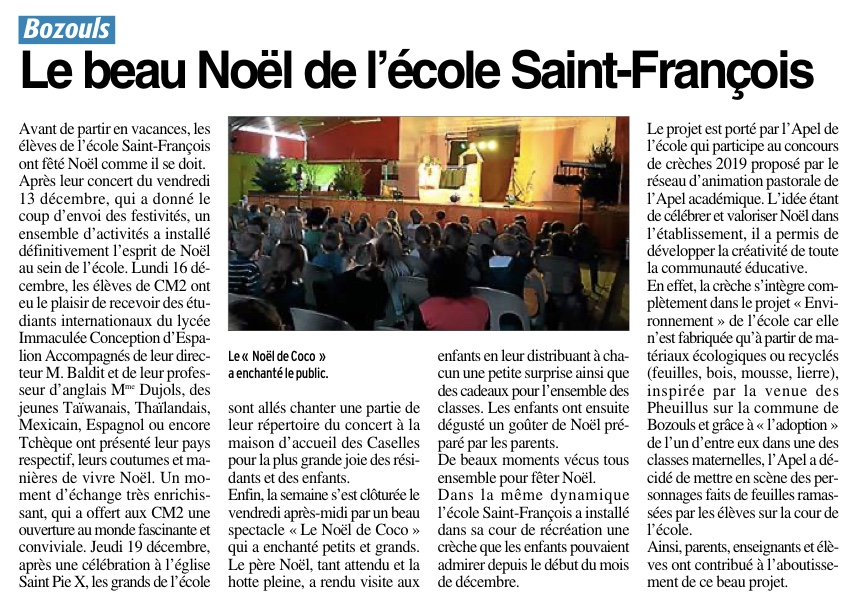 Bozouls – Ecole Saint François
